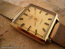 Load image into Gallery viewer, Very Large Square Universal with Gold Dial, Automatic, 30x30mm
