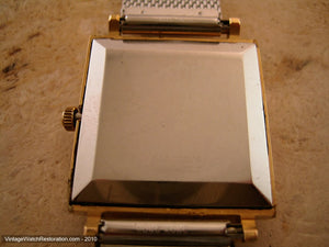 Very Large Square Universal with Gold Dial, Automatic, 30x30mm