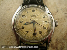 Load image into Gallery viewer, Military Style Universal 24-Hour with Original Golden Patina Dial, Manual, 33.5mm
