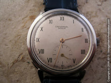Load image into Gallery viewer, Original Roman Silver Dial Universal Geneve, Manual, Large 35mm
