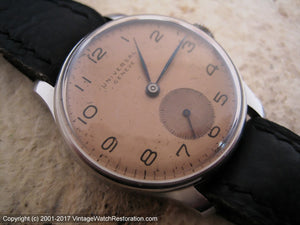 Universal Geneve WWII Era with Copper Dial, Manual, 30mm