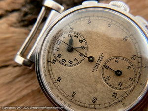 Ulysse Nardin Venus 140 Movement with Doctor's Dial with Fabulous Parchment Patina, Manual, 33.5mm