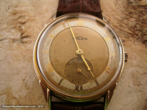Two Tone Vulcain with Roman Numerals, Manual, Large 34mm