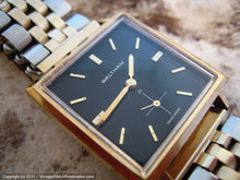 Load image into Gallery viewer, Square Mint Black Dial Waltham with Original Box, Manual, 29x29mm
