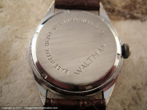 Waltham Original Dial with Day Aperture at 6 o'clock, Manual, Large 34mm