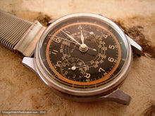 Load image into Gallery viewer, Stellar Black/Copper Dial Welsbro Telemetre Chronograph, Manual, Large 34mm
