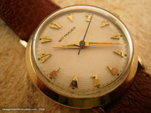 Load image into Gallery viewer, Most Unusual Aztec-Deco Honeycomb Dial Wittnauer, Manual, 33mm

