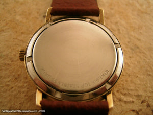 Most Unusual Aztec-Deco Honeycomb Dial Wittnauer, Manual, 33mm