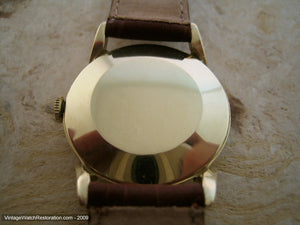 14K Gold Wittnauer Revue with Horned Lugs, Manual, 29.5mm