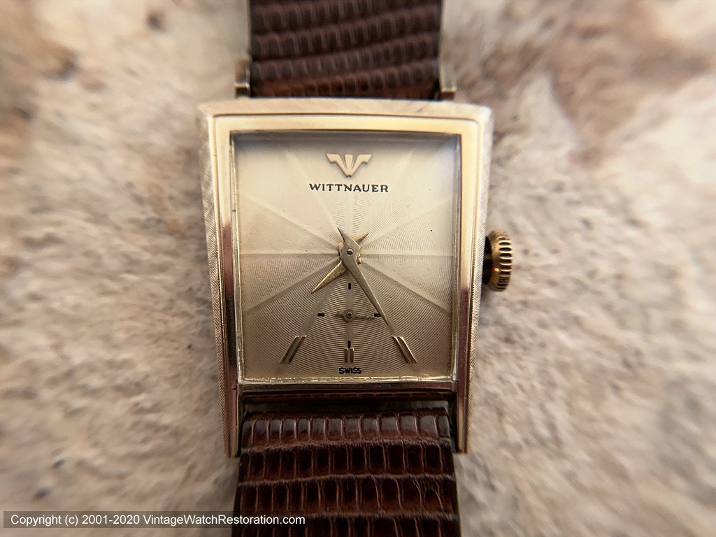 Wittnauer Minty in Rare Trapezoid Case, Manual, 22x27.5mm