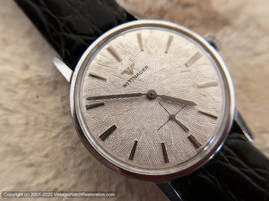 Wittnauer Textured Silver Dial, Manual, 33mm