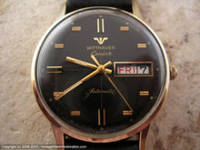 Load image into Gallery viewer, Fantastic Black Dial Day/Date Wittnauer Geneve, Automatic, Large 36mm
