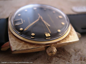 Wittnauer Nifty Fifties Black Dial with Date, Automatic, 30x30mm