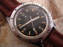 Load image into Gallery viewer, Wittnauer Geneve Black Dial Military-Style Divers with Date, Manual, V.Large 38mm
