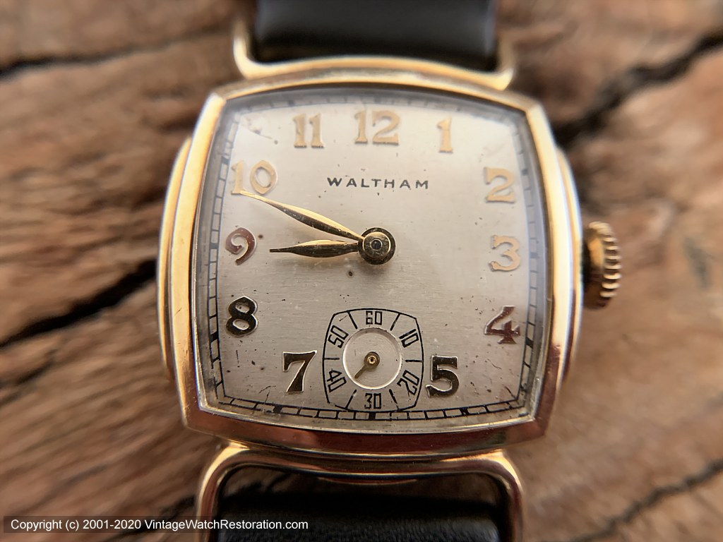 Waltham Square Tonneau with Horned Lugs, Manual, 27.5mm