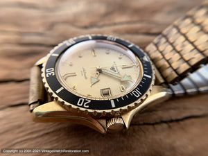 Wittnauer Divers Golden Dial Beauty with Date, Automatic, 37mm