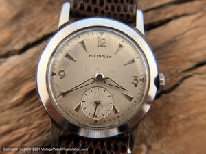 Wittnauer Original Light Patina Cream Dial with Pendant Markers , Manual, 32mm
