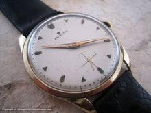 Load image into Gallery viewer, Large 18K Gold Zenith with Original Silver Dial, Manual, Very Large 36mm
