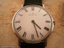 Load image into Gallery viewer, Thin Zenith with Elegant White Dial and Roman Numerals, Manual, 34mm
