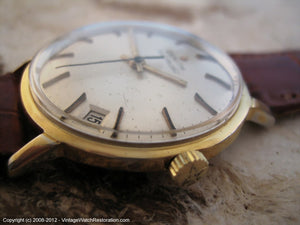 Zenith Gold Star with Date at 4:30, Automatic, Large 34mm