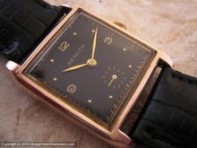 Load image into Gallery viewer, Zenith Coppery Rose-Gold Case and Black Dial, Manual, 28x38mm
