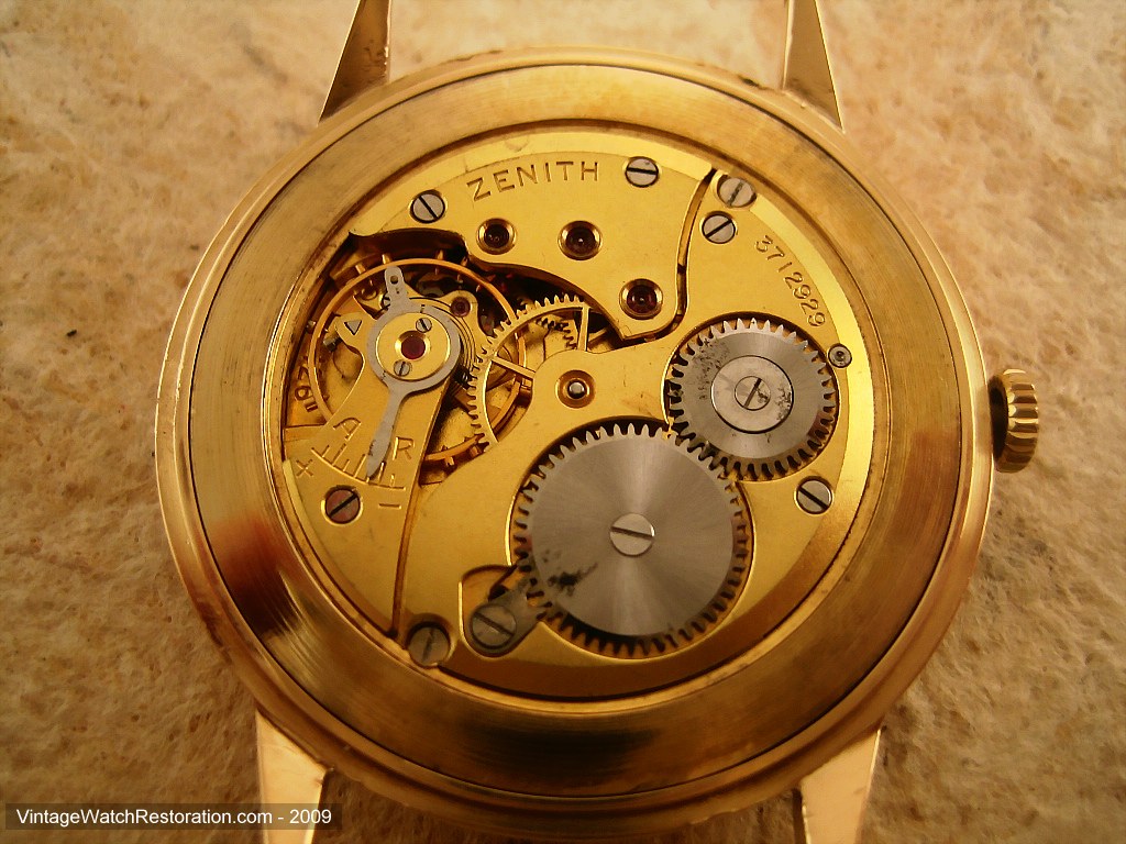 Massive Zenith 18K Gold on Buttery Cream Dial, Manual, Massive