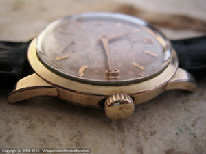 Warm Aged Patina Dial Zenith, Manual, Large 35mm