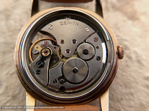 Zenith with Date at 4:30 in Rose-Gold Case, Manual, 34mm