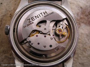 Zenith Pie-Pan Dial with Date at 4:30, Automatic, Large 35mm