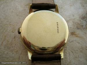 18K Gold Zenith with Date and Gold Star, Manual, Large 34mm