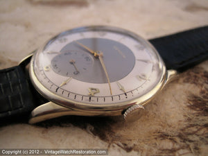 Impressively Sized and Stunning Zenith Two-Tone, Manual, Very Large 37mm