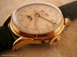 Complicated Moonphase Zodiac with Original Dial, Manual, Large 35mm