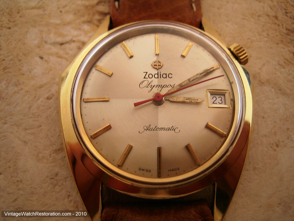 Zodiac Olympus STP 1-11 Swiss Automatic Three Hand 40mm Watch, Grey Dial |  ZO9712 | Borsheims