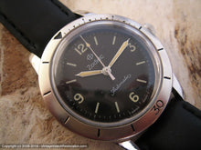 Load image into Gallery viewer, Perfect Black Dial Zodiac Seawolf with Stainless Bezel Ring, Automatic, Large 35mm
