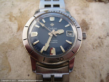 Load image into Gallery viewer, Rare Zodiac Blue Dial Sea Wolf with Date and Zodiac Bracelet, Automatic, Large 35.5mm
