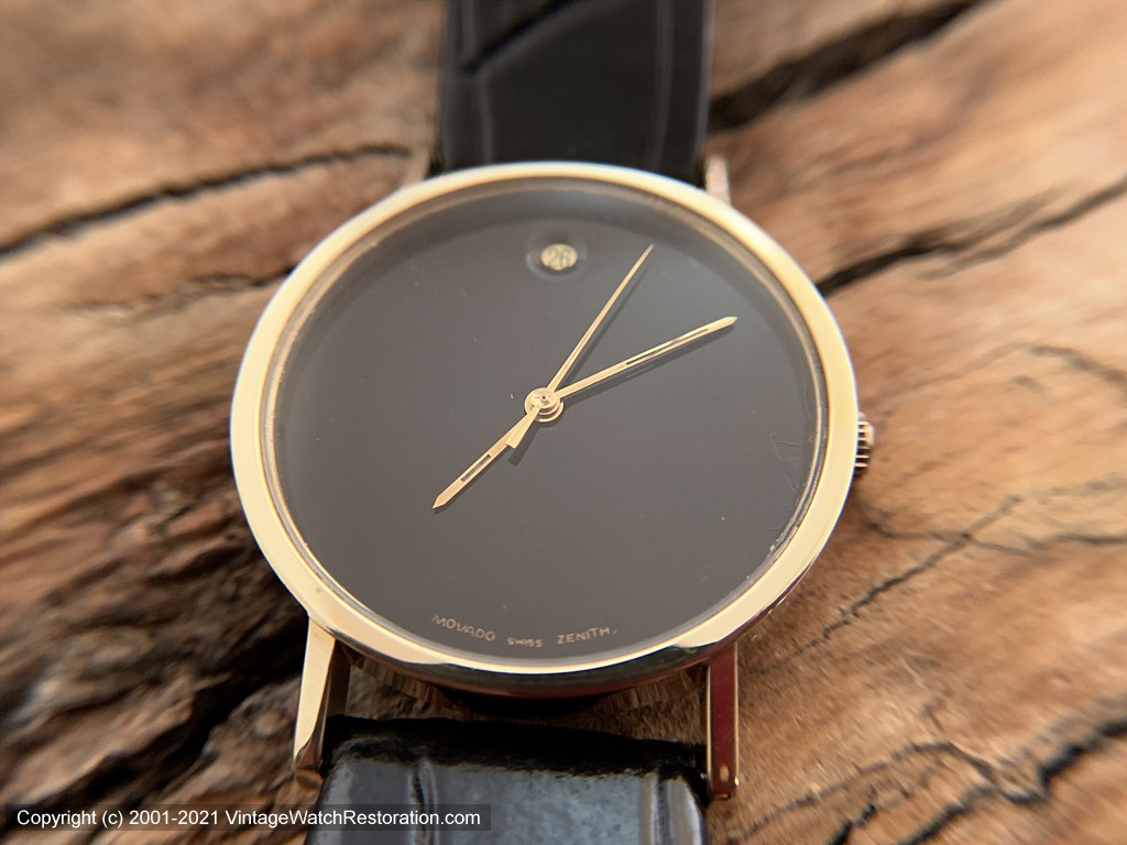 Zenith 'Museum' with an Unsual Twist, Round Date Window at 12
